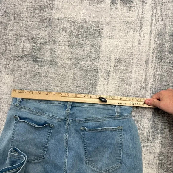 Coldwater Creek Jeans Womens 16P Shapeme High Rise Straight Stretch Faded Wash - Picture 7 of 11